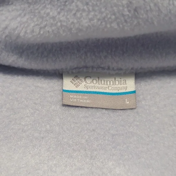 Columbia Fleece Color Block Quarter Snap Pullover Sweater - Picture 2 of 8